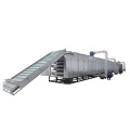 Tunnel continuous multi conveyor belt hot air dryer for cassava gari garry